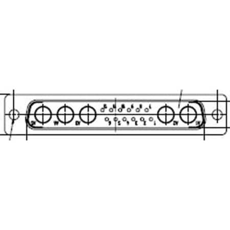 Molex FCT ML DSUB SDR PLG 17W5 172704-0019